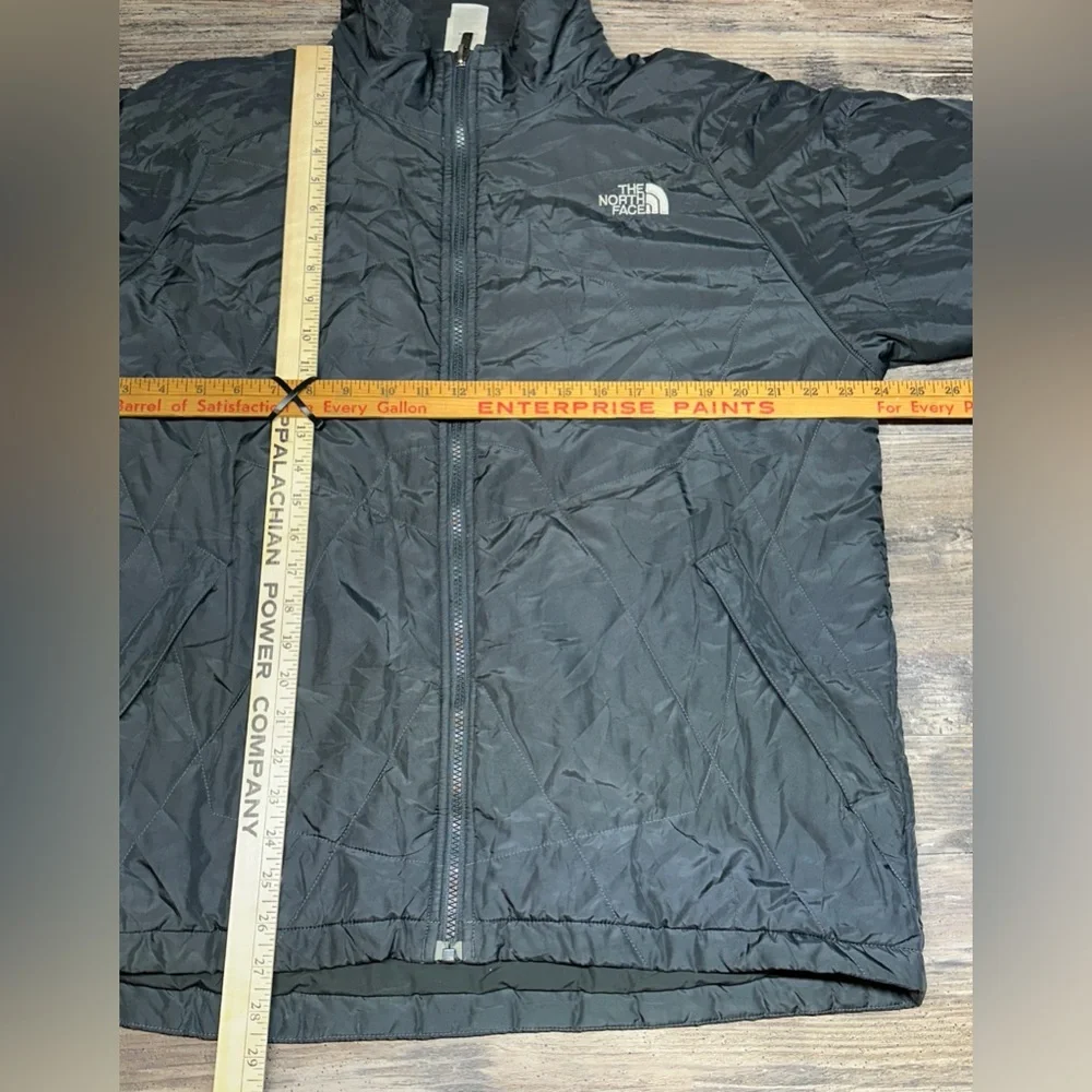 The North Face Jacket Men Large Gray Quilted Full Zip Lightweight Insulated